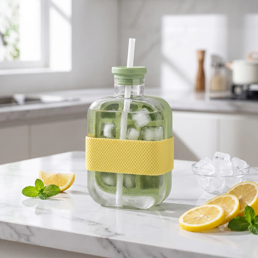 2-in-1 Press & Release Ice Maker Cup